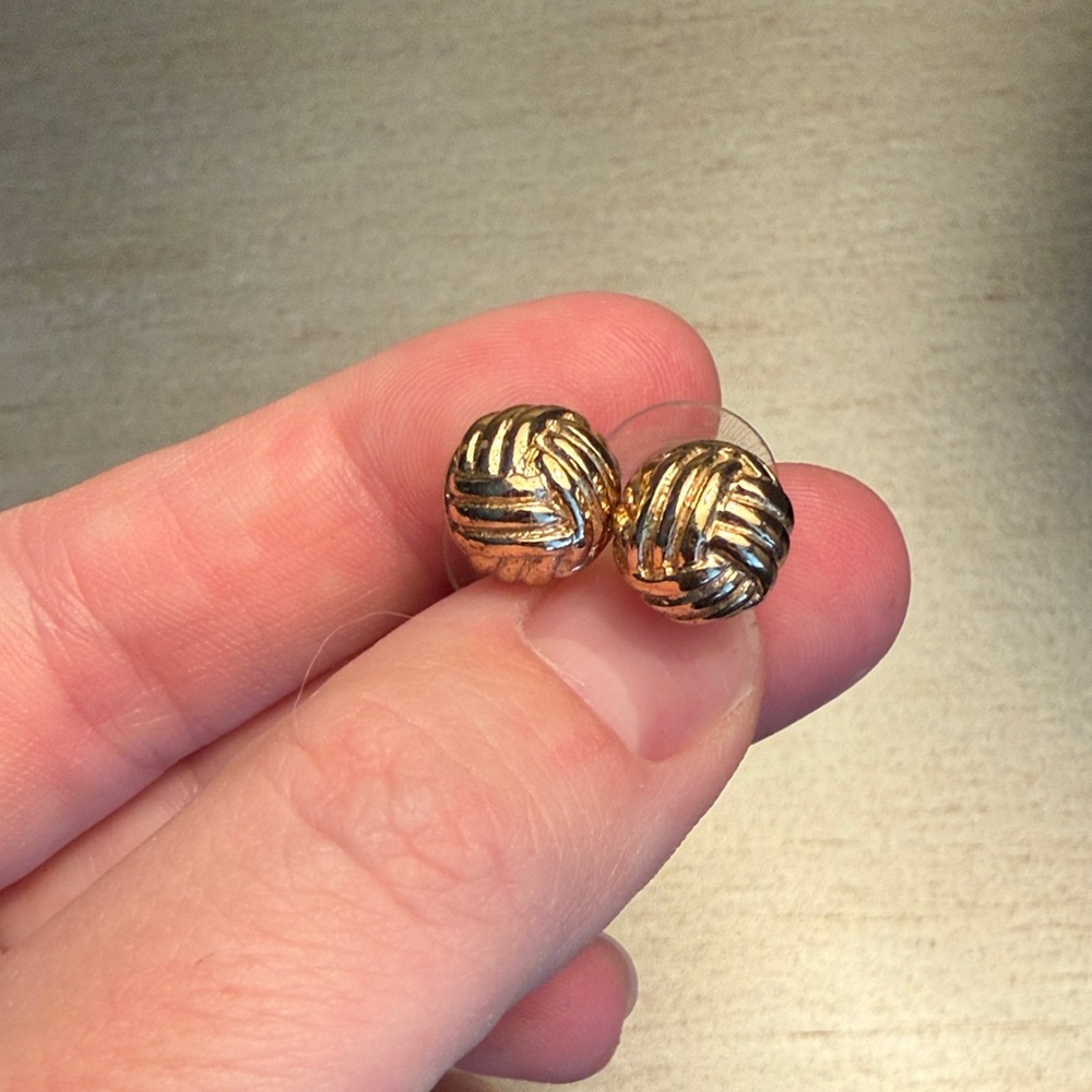 Kate Spade Gold Sailor Knot Know The Ropes Womens Earrings Euc 22$